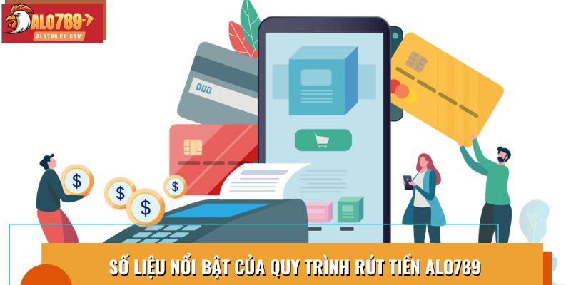 Số liệu nổi bật của quy trình rút tiền Alo789